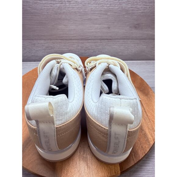 Men 7.5 Adidas Powerlift 5 Weightlifting Shoes Off White/Warm Sandstone IH8239 main image 7